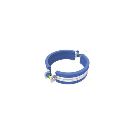 Morsetto AS+50 con inserto in EPDM blu sanitario