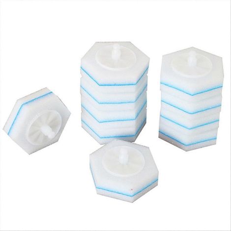 80 recharges jetables pour brosses de toilette à double couche en fibre (1/5)