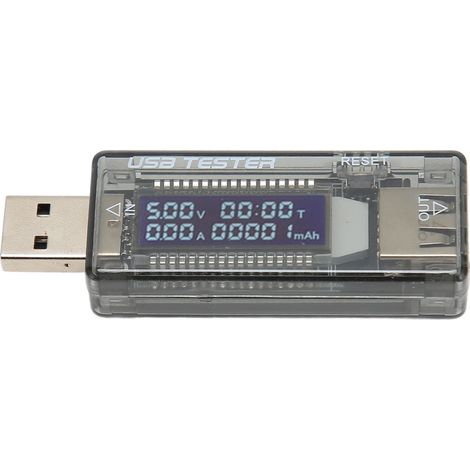 KWS-V21, testeur USB, wattmètre USB, testeur de tension et de courant USB, multimètre, testeur de chargeur USB, voltmètre, ampèremètre (1/5)