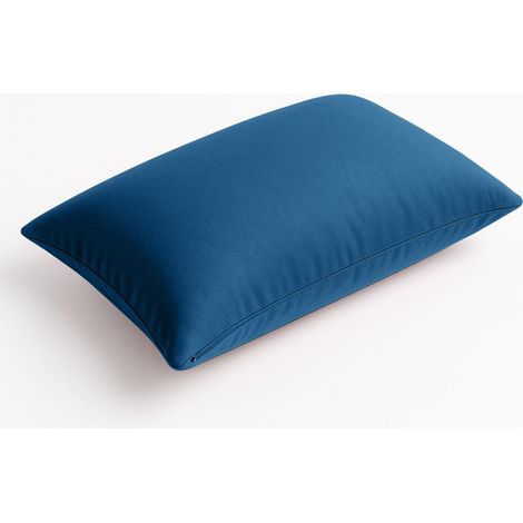 Coussins extérieur, déhoussable, lot de 2, 60x35cm - Bleu petrole (1/5)