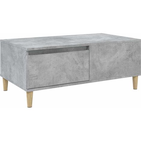 Maison Exclusive - Tavolino Salotto Grigio Cemento 90x50x36,5 cm Legno Multistrato (1/5)