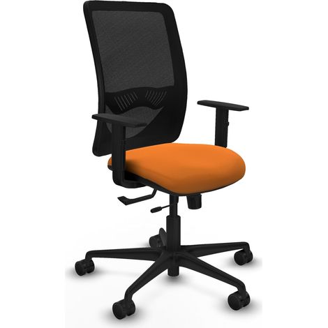 Silla ergonómica piqueras y crespo Zulema negro cuero sintético (1/2)