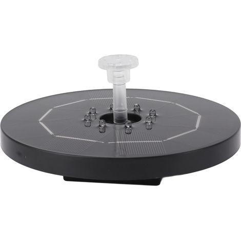 Fontaine solaire LED ronde avec pompe flottante pour bain d'oiseaux, 120 cm de diamètre, batterie 3000 mAh (1/5)