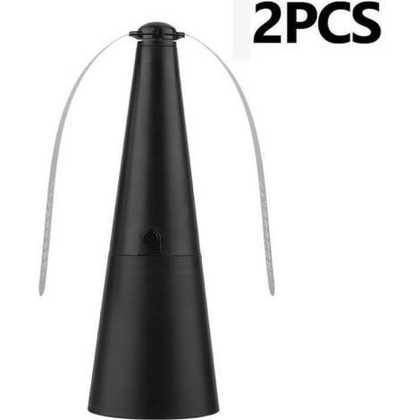 2PCS Anti-Fly Table Fan, Rechargeable Tabletop Fly Repellent, Fly Repellent with Reflective Blades, Fly Repellent Fans for Picnics and Barbecues (1/4)