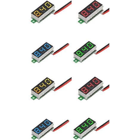 Voltmètre à courant continu à deux fils, 4,5 V à 30 V, affichage numérique LED (1/5)