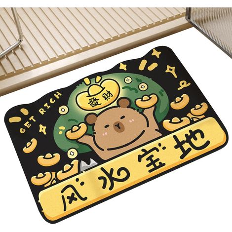 Tapis De Salle De Bain Antidérapant Et Lavable - Tapis de Baignoire (1/5)
