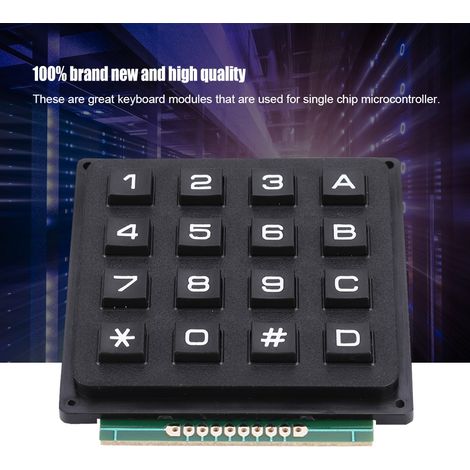 Clavier numérique matriciel 4x4 avec 16 boutons pour Arduino et microcontrôleurs