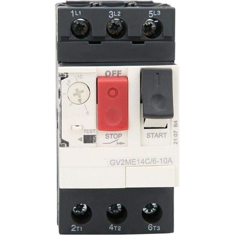 Disjoncteur de Protection Moteur GV2 (Modèle GV2-ME14C 610A), Interrupteur de Protection