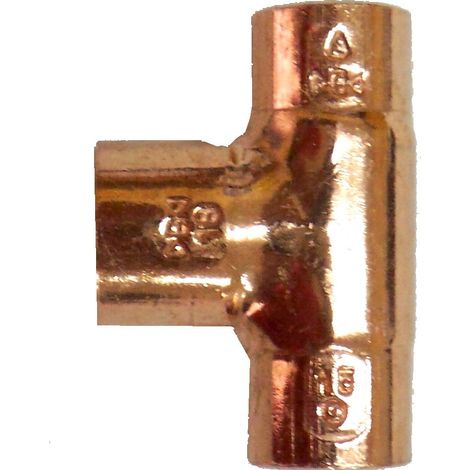 Raccordo inny-producent reducing tee rame 28x15x28 mm