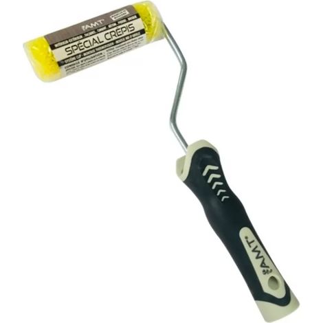 Rouleau peinture spécial crépis 100mm – Mousse nid d'abeille pour peinture acrylique et glycéro – Pour façades, béton, pierre et brique – AMT
