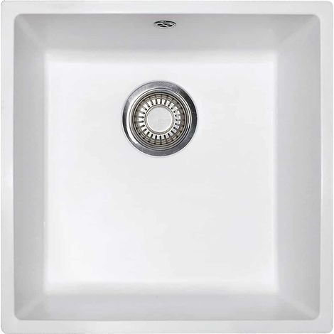 Evier Franke Domus DMD110-40 - Blanc Artic (Moucheté) (1/2)