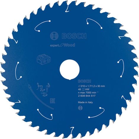 Bosch Kreissägeblatt Expert for Wood für Akkusägen 210 x 1,7/1,2 x 30 48 Zähne (1/5)