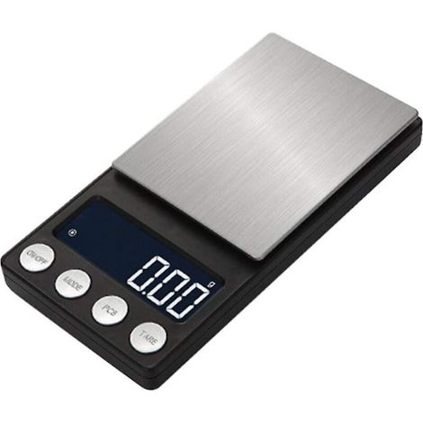 Digitale Milligrammwaage 50 x 0,001 g – Mini-Taschen-Digitalwaage für Labore, elektronische Schmuckwaage mit LCD-Display und Ablage. (1/4)
