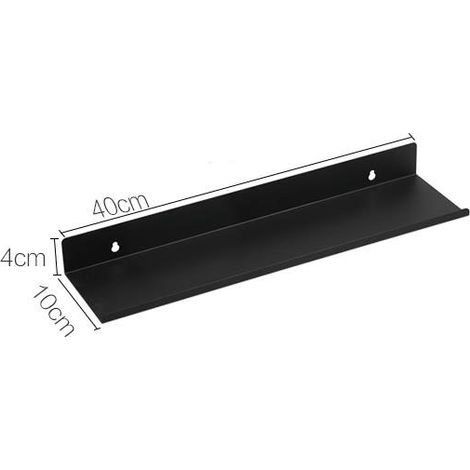 Etagère murale sans poinçon chambre à coucher étagère de rangement à une cloison étagère murale étagère à livres-40cm, 1pc (1/3)