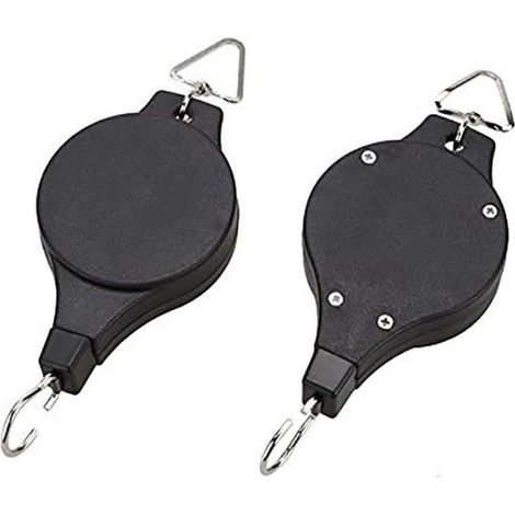 Support Rétractable Pour Panier À Fleurs - Crochet Réglable Avec Sangle En Nylon Haute Résistance - Pour Balcon Et Au-Dessus Des Gouttières - Lot De 2 (1/5)