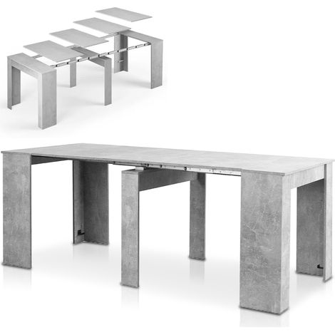 Tavolo da Pranzo Allungabile fino a 3 Metri Consolle Cemento Moderna Salvaspazio (1/5)