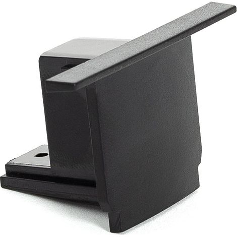Tapa Final para Carril Trifásico Empotrable Aluminio Negro (1/3)