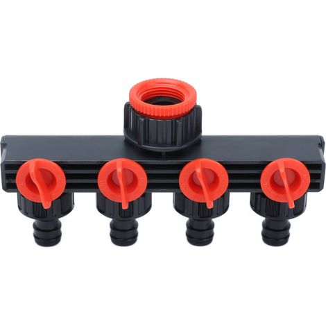 Gartenhahnadapter, Schnellanschluss für Wasserschläuche, Bypassventil für Dachkühlung, 3/4-Zoll-Universalanschluss, 2-teiliges Set, robustes Messing, auslaufsicher. (1/5)