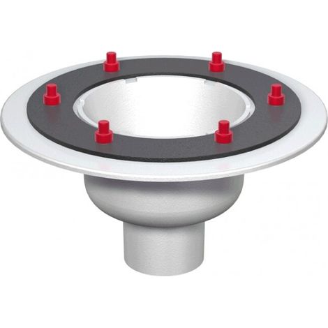 ACO Bodenablauf Wal-Selecta DN100 90 Grad/2,0l/s/Pressfl./ohne WS/Anstrich, 5187.20.00
