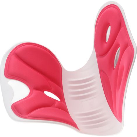 Lenden- und Rückenstütze für eine korrekte Haltung, bequemes und leichtes Rückenkissen fürs Homeoffice, rosa (1/2)