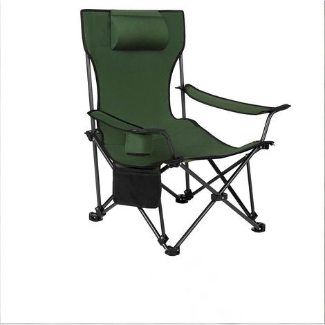 Fauteuil pliant ergonomique avec repose-pieds extensible pour camping et loisirs, tissu Oxford 600D, capacité 150 kg, coloris non spécifié (1/5)