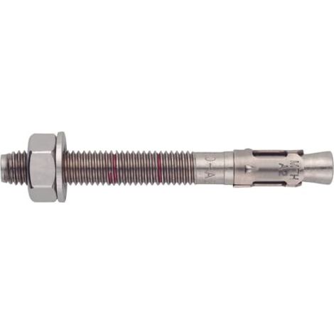 Ancorante maschio a carico pesante per calcestruzzo non fessurato -asta in acciaio inox A2 - rondella in acciaio inox A2 M12 x 90 Ø12 - confezione da 50