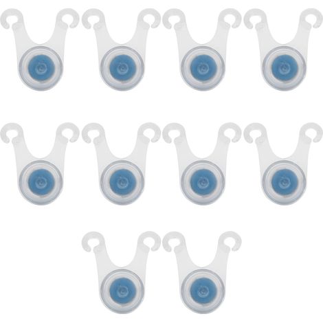 10 pièces LED Lumière de Camping Extérieure, Guirlande Lumineuse Silicone pour Tente, Éclairage Avertissement Bleu (1/5)