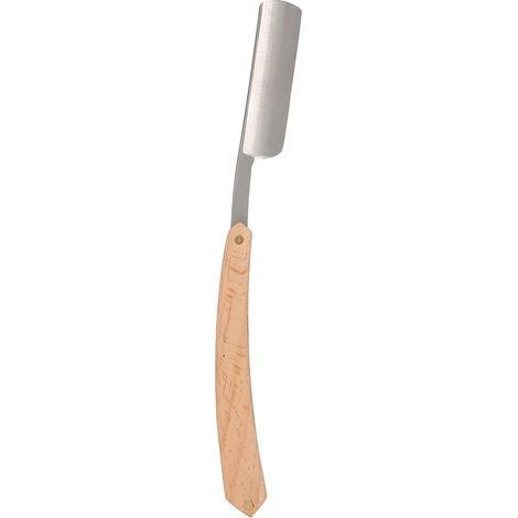 Porte-rasoir droit en acier inoxydant, support pour rasoir manuel et coupe-barbe pliable (1/5)