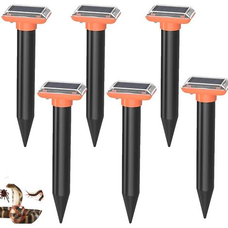 Solar Mole Repeller Vole Repeller (6 Pieces),Cat solar mole repellent, vole repellent, mole repellent,impact repellent,lizard repellent,mole repellent (1/5)