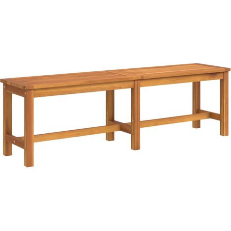 Panca da giardino mobili da giardino per esterni terrazza 150 x 35 x 45 cm in legno massello di acacia 020011257