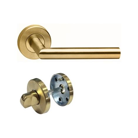copia di copia di Maniglie per porta su rosette, modello “Elsa Angolo Vivo”, in acciaio inox 304, KLOSE BESSER +1 Coppia di coccarde di condanna