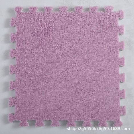 Tapis de sol en mousse épaisse 30x30 cm, puzzle à assembler manuellement, antidérapant, insonorisant, chambre, salon, couleur unie, moelleux, découpable, lot selon surface (choix du nombre) (1/4)