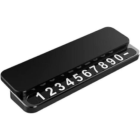 Universelles temporäres Parkschild mit versteckter Telefonnummer, aus Metall und Acryl, Auto-Styling-Zubehör. (1/5)