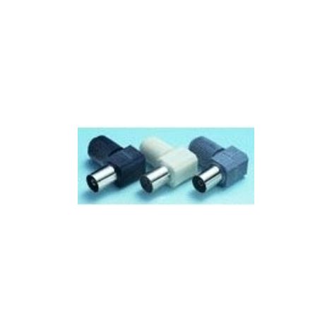Antenna TV Femmina Angolata Connettore nero 3012N