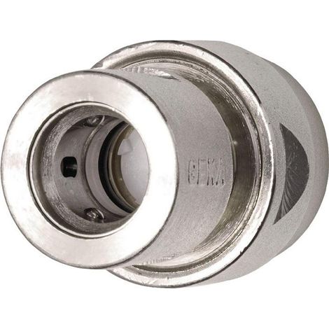 GEKA raccordo tubo arresto acqua GEKA plus-sistema ad innesto ottone nichelato misura tubo 19mm 46.0743.8 (1/3)