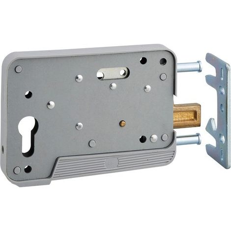 Thirard – Serrure en applique 130 mm – Ouverture à droite/gauche – Clé – Hauteur de gâche 90 mm – Pour portail et grille