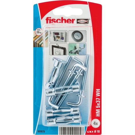 FISCHER 090925 Hohlraum Metalldübel HM 5x37 WH, 4 Stk (1/5)