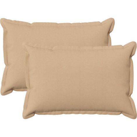 vidaXL Cushion with Pillow HOUTEN 2 pcs Cream Faux Linen (1/5)