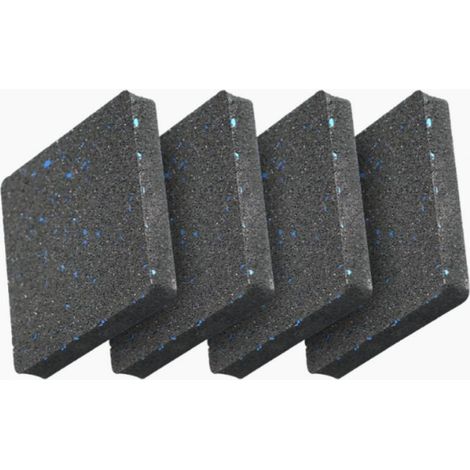 4 PIECES 10x10x1.5 cm Machines à Laver Sous-Couches Tampons Tampons en Caoutchouc Amortisseurs Anti-Vibration Support Sécurisé Pour Meubles et Armoires de Sécheuse - avec Tapis de Lave-échelle (1/5)