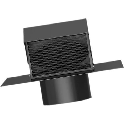 Chapeau de ventilation de toit multifonctionnel en acier amovible, 10 cm (4 pouces) pour cuisine et salle de bain (1/5)