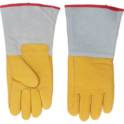 Guantes anticongelantes, 35 cm, 1 par, resistentes al frío, bajas temperaturas, para manipulación de hielo seco con nitrógeno líquido en el laboratorio -Crezuo