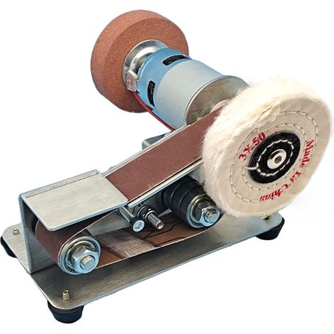 Mini Multifunctional Electric Belt Sander DIY Polishing Grinder Fixed Angle Knife Sharpener (1/5)