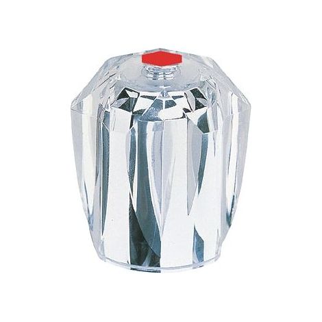 Grohe Griff Brillant 1/2" Markierung Rot, Chrom