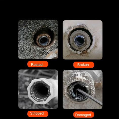 Extracteur de Tuyaux Cassés, clé à Tuyau Interne 3 en 1 pour Enlever les Tuyaux Rouillés Cassés, Extracteur de Raccords de avec Tige et Boîte de Rangement pour PVC CPVC PEX 1/2 3/4 Pouce (1/5)