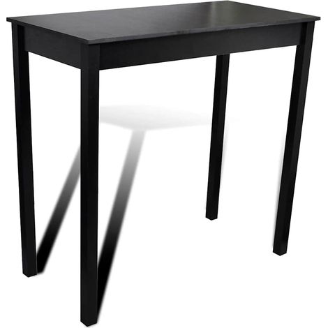 Maison Exclusive - Set Tavolino da Bar con 2 Sgabelli Neri (1/5)
