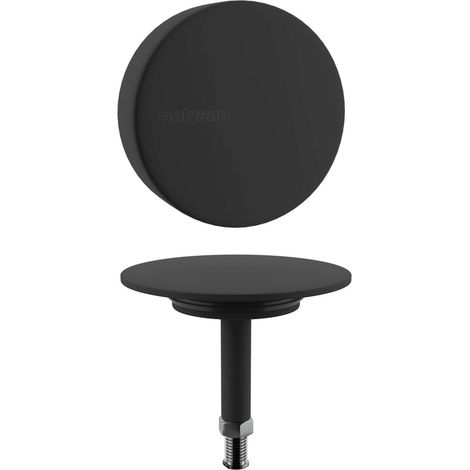 Polysan - Set superiore per vasca da bagno, nero opaco 71891.21
