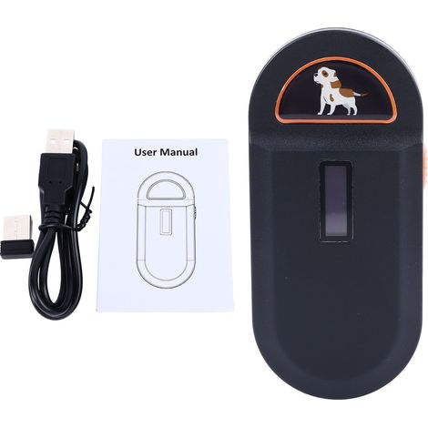 Lecteur de puce animale haute précision, scanner léger polyvalent pour identification de chiens chats, idéal fermes animaleries (1/5)
