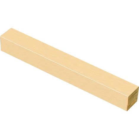 3/4 x 3/4 x 6" H59 Brass Square Bar Solid Square Milling Bar for Craft Maintenance Architectural Decoration Electric Brass (1/5)