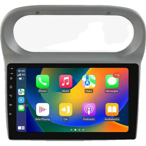 Lettore multimediale per auto, dimensioni del display, controllo vocale, compatibile con Renault Twingo 2005-2013, P2CP (2GB 32GB)-B (1/2)