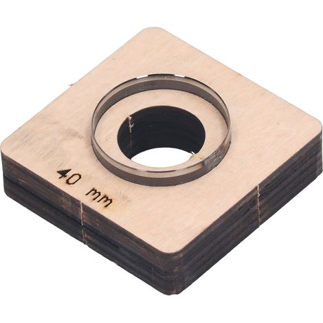 Découpeur rond en acier allié pour cuir et bois, emporte-pièce de poinçonnage DIY, matrice de coupe de 40 mm de diamètre (1/5)